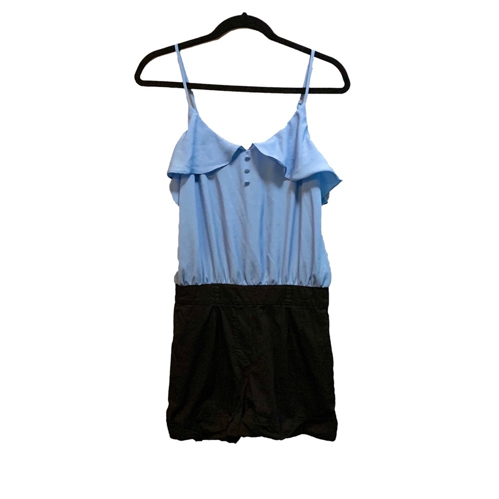 NEW Colorblock Romper w/ Ruffles